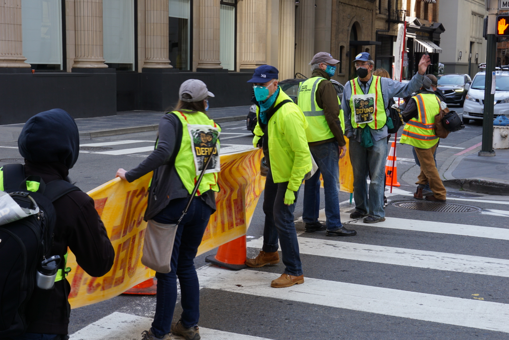 Wells Fargo: Defund Line 3 Mural Action:April 9th, 2021